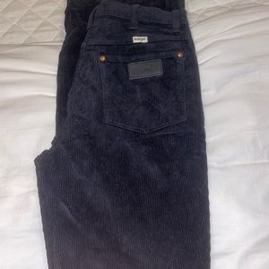 Wrangler Black Corduroy Bootcut Jeans